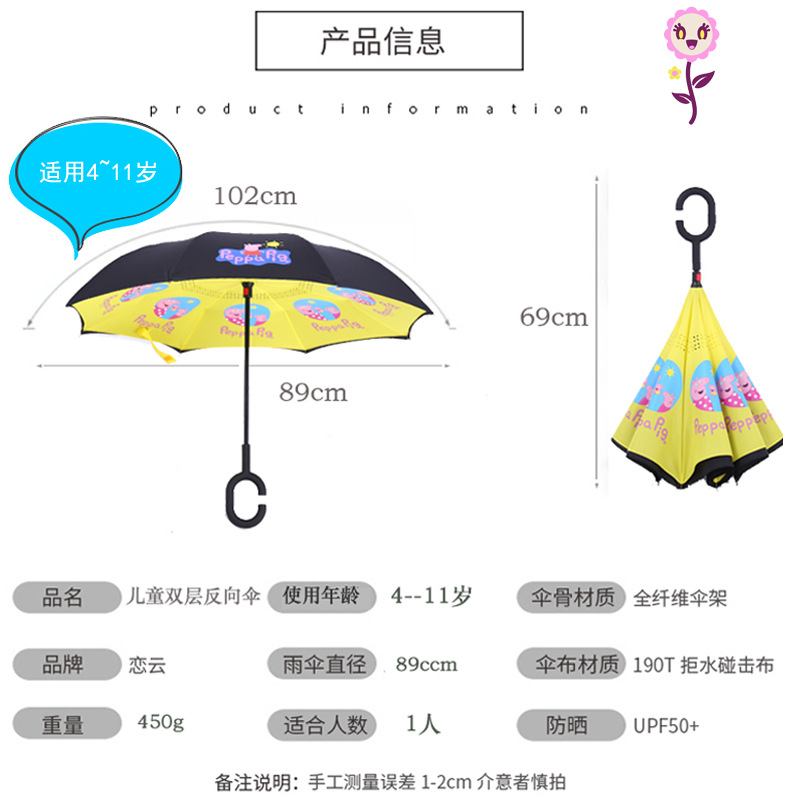 儿童反向伞尺寸