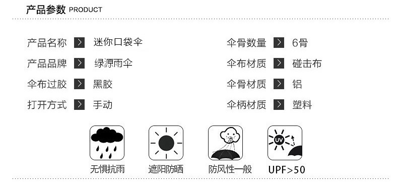 五折叠礼品伞尺寸