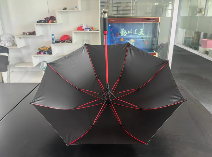 红色伞骨雨伞